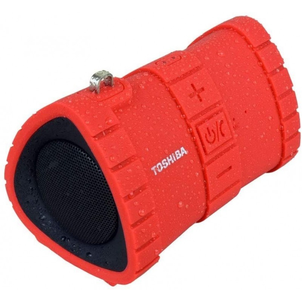 818723020485 PARLANTE TOSHIBA PORTATIL RESIST. AL AGUA IP 67 ROJO