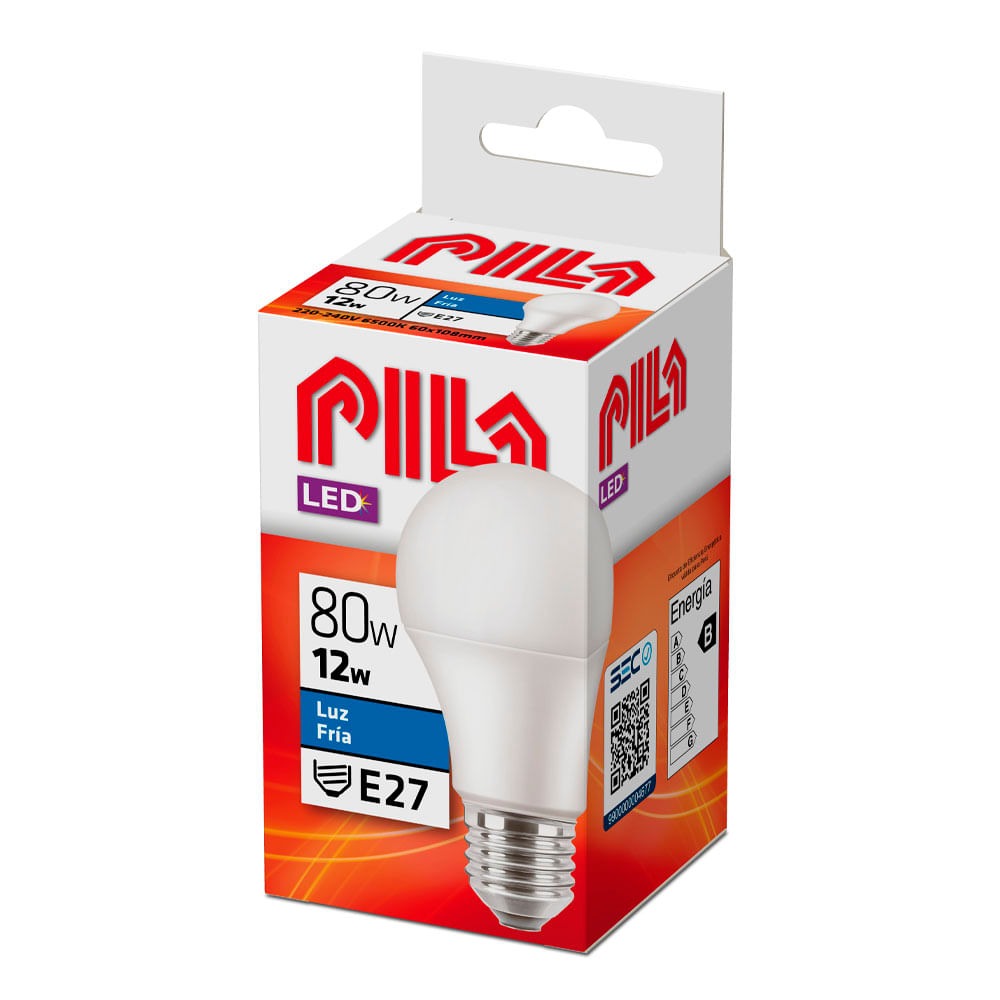 8727900968125 LAMPARA PILA LEDBULB FRIA 12 W E27