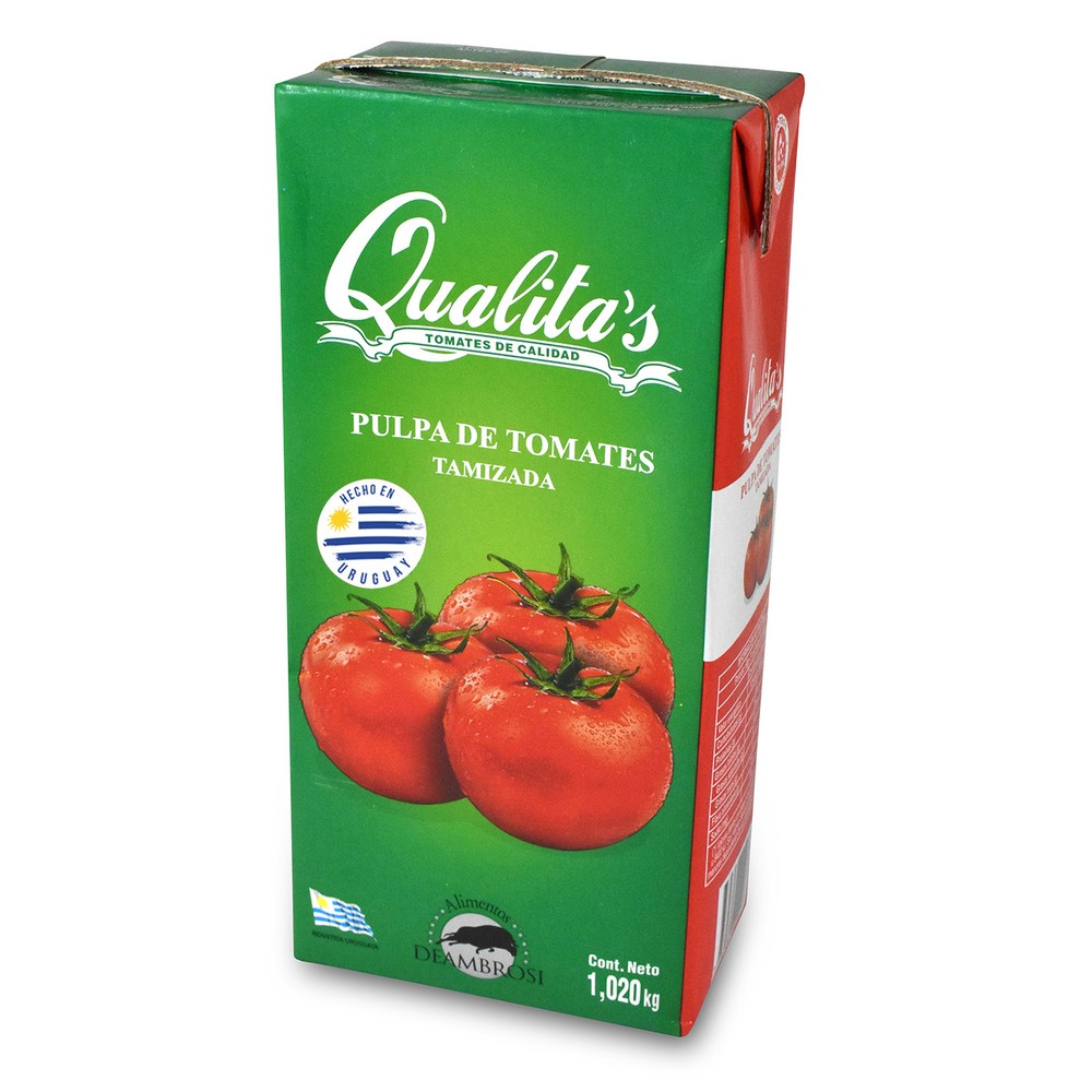 101557 PULPA DE TOMATE TAMIZADA QUALITA ´S TETRA 1/1,020 KG. (3863)