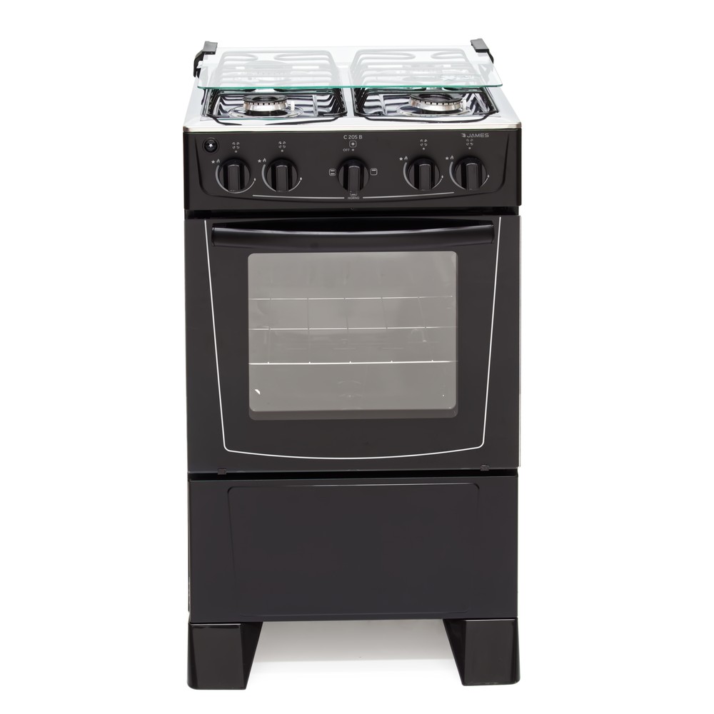 COCINA JAMES C205 B 4 HORN. Y HORNO ELECTRICO NEGRA (4207)