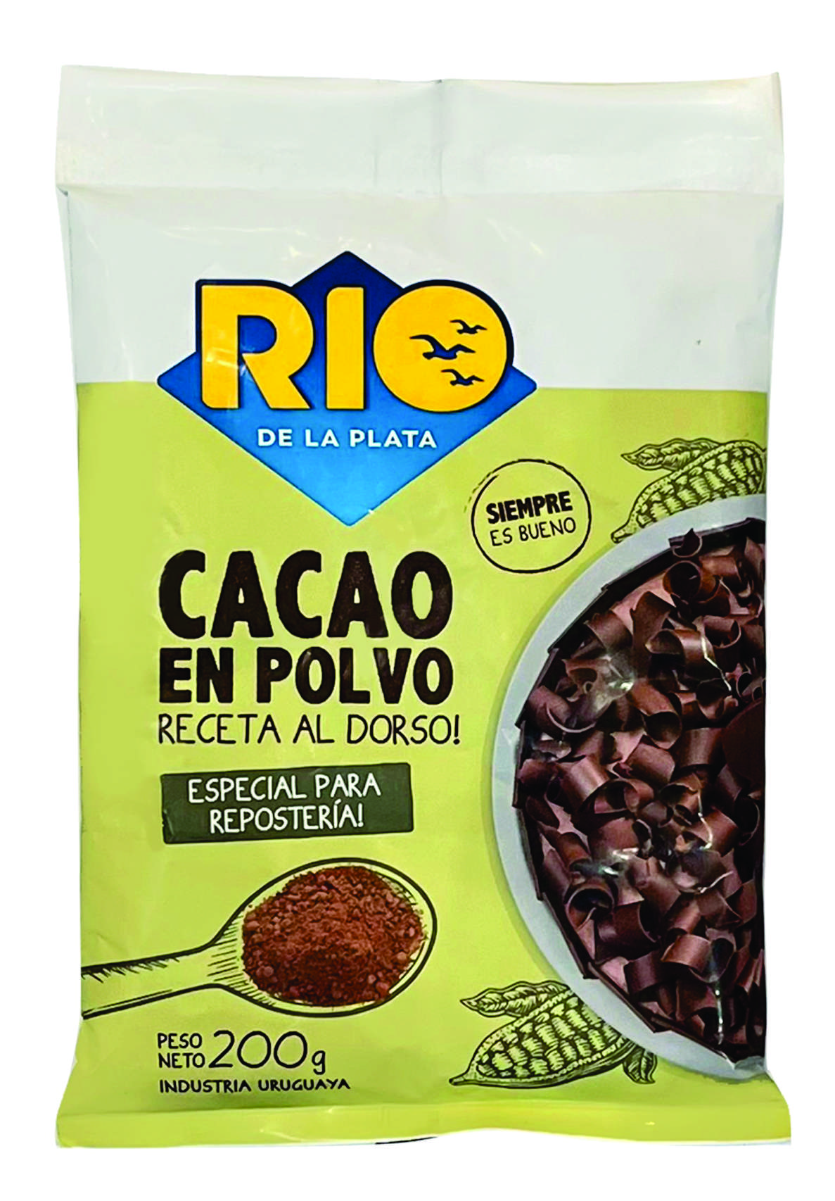 CACAO EN POLVO AMARGO RIO DE LA PLATA 200 GRS. (10672)