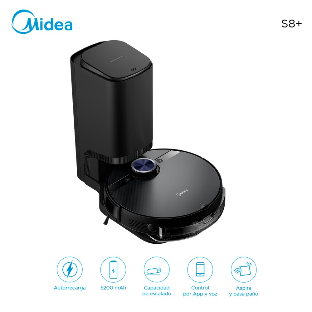 123691 ASPIRADORA Y TRAPEADORA MIDEA ROBOT S8 CAP. 450 ML B/AUTOV
