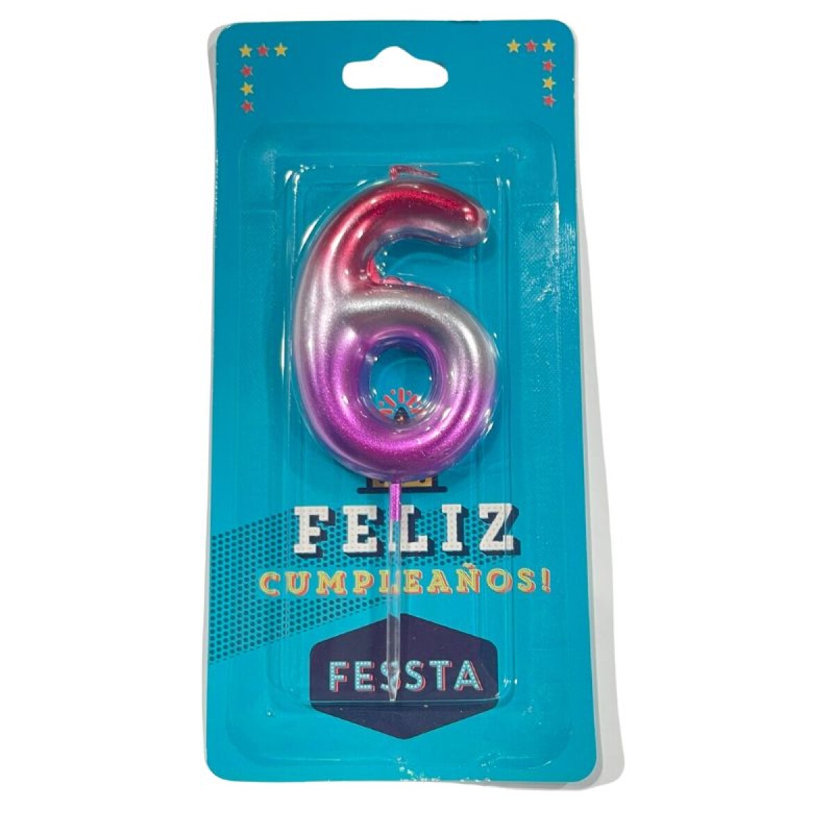 124783 VELA FESSTA METALIZADA N°6 (1466-26)